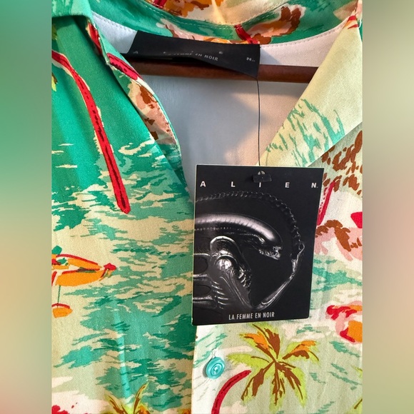 Micheline Pitt La Femme En Noir Alien Space Souvenir Dress XL - Picture 3 of 3